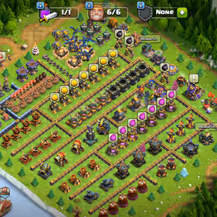 🔥EPIC[SB-MAX!RS-26L!EB-26L] 400 CWL MEDALS🔥XP 167!TH 17!HERO:71-71-29-43-34!NC YES! STRONG DEFENCE! GREAT TROOPS  - Image 1