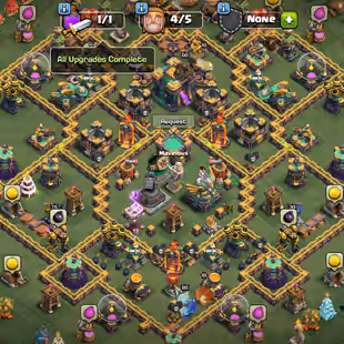 XP127 Th14 lab max Account| 4Heros max &Wall max|Total 8 epic equipment|Name change available|11Hero skins available| - Image 1
