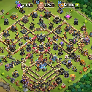 🔥TH-18 (TH-17 ALMOST MAX) 🔥 FREE NAME CHANGE | 4K GEMS | SPIKY BALL MAX | HIGH HEROS | INSTANT DELIVERY - Image 1