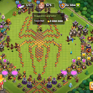 [FULLY MAX TH-10-3'000 GEMS] | [4EPIC-M.MIRROR-14-S.BALL-12] HERO-40-40-20 | 400 CWL MEDALS | GOOD SKINS | LOW PRICE - Image 1