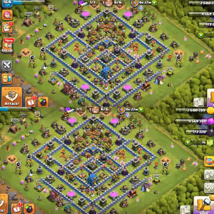 6th Builder ||6 Epic Equipment||Th12 Full Max Account||Heroes- 65-65-40-40||9 Heroes Skin||Exp-164 - Image 1