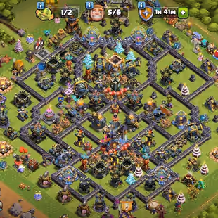 🔥 TH-18 2 HEROS MAX 🌟 ALL WALLS MAX | PIXEL SCENERY | 11 EQUIPMENT MAX | XP 225 | INSTANT DELIVERY - Image 1