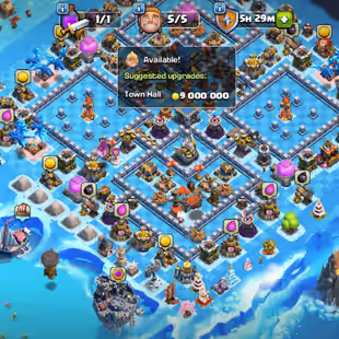  2000 gems || Th12 full Max  account | 3x scenery available | Rename 500 | 12x epic equipment | 8x scenery available |  - Image 1