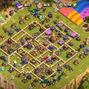 TH 16 MAX HEROES || BK 95 AQ 95 MP 61 GW 70 RC 45 DD 13 || EPIC EQUIPMENTS || HERO SKINS - Image 1