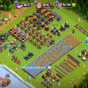 TH17-HIGH WALS:-HER:-58-56-62-55-39-2:-3000 GEMS:-15X HERO SKIN:-828CWL-1028RAID MADELS:-NC FREE:-HIGH EQUIPMENT:-CHEAP - Image 1
