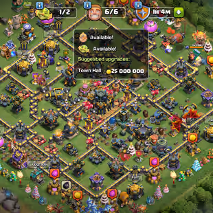🔥[ TH-17 FULLY MAX ]🔥SB-DC-RS-EB-RB [MAX] | FB-GG [23] | MT-MM-LP [20] | MAX DEF - TROOPS - WALLS - HEROS AND ALL - Image 1