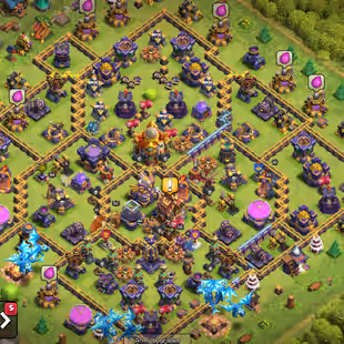 8X EPIC EQUIPMENT 🔥 1366 CWL MEDALS!XP 185!TH 16🔥HEROS:82-84-48-56-33!NC YES!FULL OF MAGIC ITEMS! STRONG DEFENCE!BEST  - Image 1
