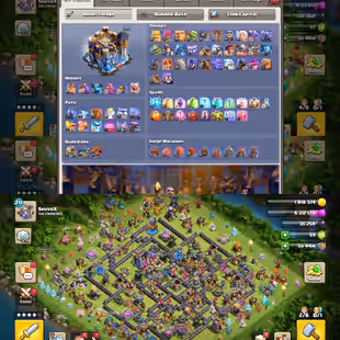 TH18 WALL MAX 🔥 MAX HEROS 🔥 BACKPACK MAX [18X EPIC] HEROS-105-110-58-85-55-35 [MAX DEFENCE] 60 DIS SHOP [BEST] [J6] - Image 1