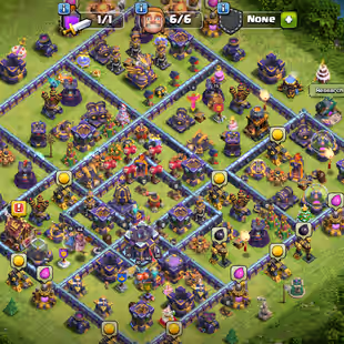 450 CWL TOKEN💠XP 235-TH 15 NEAR MAX💠HERO:75-85-60-64-40!NC 500!WALLS-DEFANCE MAX!NEAR MAX TROOPS! INSTANT DELIVERY  - Image 1