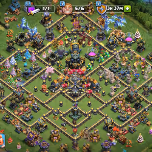 TOWN HALL 17 FULL MAX 240 XP | RARE 9 YEARS TREE | 5 HERO MAX | 3 EPIC MAX OTHER 20 LVL | 24 HERO SKIN| FULL ACCESS - Image 1