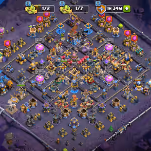 [CHEAPEST] XP 244 💥 TH18 FULL MAX 💥 42 SKINS | 9 MAX EPIC | 373 MEDALS | NC 500 | MAX BB BASE - Image 1