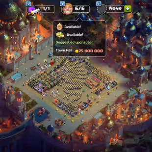 DESERT NIGHTS SCENERY ! TH17 MAX FULLY ! SB/MAX AF/MX FB/MX RS/MX EB/MX RB/MAX RD/23 ! CWL 1000 MEDALS !MANY STATUS PAID - Image 1