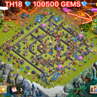 🎯TH18 ACCT | 100K GEMS 💎 37 HERO EQUIPMENTS | 11 HERO SKINS | LVL 272 | ALL HERO MAXED| BH10 MAX | NEW GMAIL TRANSFER - Image 1