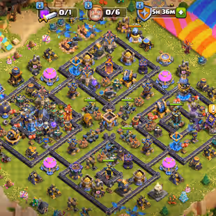 🔥TH 18 ALMOST MAX🔥5 HERO MAX-5 EPIC EQUIPMENT MAX-XP 190-ALL WALLS MAX-HIGH DEFENSE-NC 500-BEST DEAL - Image 1