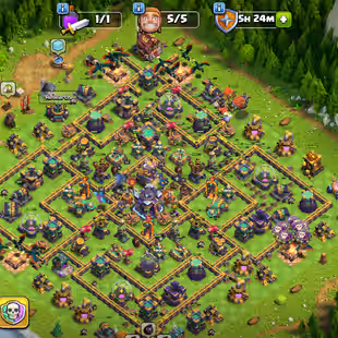 ❗[ TH-15 NEAR MAX BASE ]❗LEVEL 15 WALLS || NICE DEF - TROOPS || HEROS: 51-71-32-38-26 || FASTEST DELIVERY  - Image 1