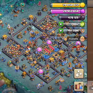 50 SKINS ! TH18 FULLY MAX [ NOTHING LEFT ] XP-262 LEGEND RANK ! DISCOUNT 70-OFF SHOP ! EQUIPMENT 43/36 MAX ALL ]BOTH MAX - Image 1