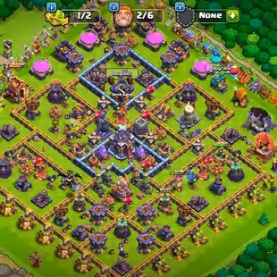 🔥 TH 15 Account 🔥 | Heroes 77-87-53-56-30 | 6x Builders & 6 lvl Clan Leader| Max Level Hero Equipment | Supercell Link - Image 1