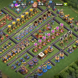 🔥EPIC[SB-AF-EB-RS-FB-RB-MAX] XP 228🔥TH-18 NEAR MAX!HERO:110-110-53-85-55-25!MAX WALLS!MAX DEFANCE! STRONG TROOPS  - Image 1