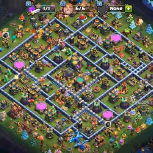 🌟TH-14 XMAS🎄TREE ACC 7x EPIC EQUIPS | 193 XP | 1687 CWL MEDALS | MAGIC ITEMS | 2.2K GEMS | HEROS: 80-80-54-53-30 - Image 1