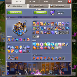 RARE🔥 | 2 HERO MAX🔥 | BEST TH18 | HIGH HERO | 3 EPIC MAX | 10 GEAR EPIC | FREE NC | LEAGUE SKIN | 10x TROOPS MAX | Z5 - Image 1