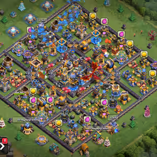 🔥[ ALL HEROS - WALLS MAX ]🔥 TH-18 NEAR MAX || FB-MT [26] | SB-FF [23] | GG-MM-DC-HT-RS [20] | BH MAX | NEAR MAX DEF - Image 1