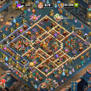 🔥 Scenery Account 🔥|| Xp-223 || Th16 Almost || High Quality Equipment || Heroes 88-94-58-70-45-12 || 6 Builders - Image 1