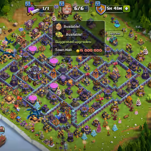 🔥Xp-220🔥 Th15 Fully Maxed || High Quality Epic Equipment || 6 Builders || NC 500 Gems || 300 Cwl Medals - Image 1