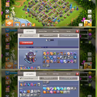 🔥TH 15 ID | Heroes 55-66-43-38-16 🔥6x Epic Eqpmnt | 2x Legendary King Skin | War Star 681 | Name Change Available - Image 1