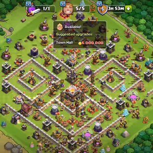 [ TH-11 FULLY MAX ] || S.BALL [MAX] - F.ARROW [14] - FIREBALL [10] - 6X EPIC || HEROS: 50-50-30-20 || ALL MAX - Image 1