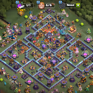 GEMS- 13200 CWL MEDAL- 2000 ! TH15 MAX BASE ! FULL LOADED MAGIC ITEMS ! FREE NC ! SnB-SH/SH-FA/MM-AF/FB-HT/RS-EB/RD ALL - Image 1