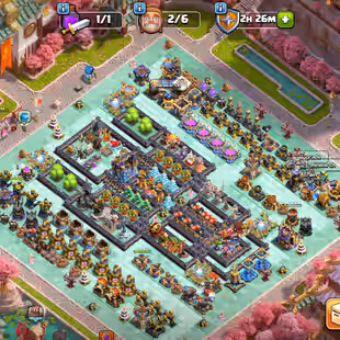 Th18 [Fire HORSe Full Set] | [Wall Defence Almost Max] | [2-Hero Maxed] | [8x-Epic Max] | Xp-194 | NC-Yes | BEST-DEAL   - Image 1