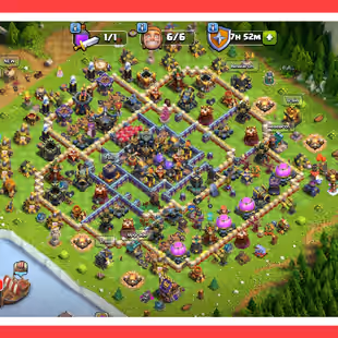 🔴 72-98-44-65-43-2 HEROES 🔴 TH 17 NEAR MAX | 11 EPIC EQUIPMENTS | MAGIC ITEMS MEDALS STACKED | 9 HEROES SKIN  - Image 1