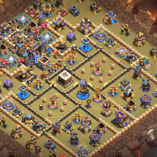 🔥Xp-240🔥 Th18 High Defense || High Epic Equipment || Heroes 95-101-77-85-55-20 || 6 Builders || NC Available - Image 1