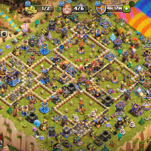 🔥TH-18 WARDEN MAX 💎 FULL OBSTACLES | DEFENSE MAX | TROOPS MAX | (SB-MAX) (AF-MAX) (EB-MAX) (RS-MAX) | INSTANT DELIVERY - Image 1