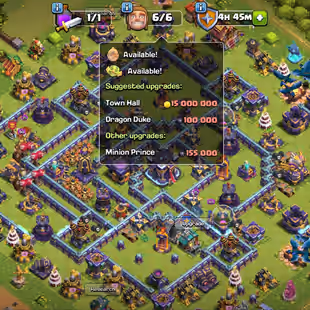 💎 TH-15 MAX TYPE 🔥 4 HEROS MAX | XP 196 | (GG-24) (SB-24) (FB-24) | INSTANT DELIVERY - Image 1