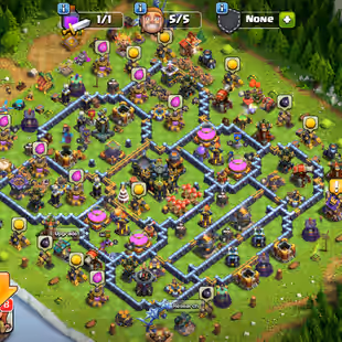 🔥15X EPIC EQUIPMENT!600 CWL MEDALS🔥XP 156!TH-17!HERO:52-94-52-53-34!NC YES!DARK WALL! GOOD DEFANCE! GREAT TROOPS!  - Image 1