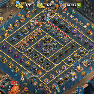 🔥 Scenery Account 🔥 || Th17 Almost || High Epic Equipment || Heros 99-100-77-72-45-20 || 964 Medals || NC Available  - Image 1