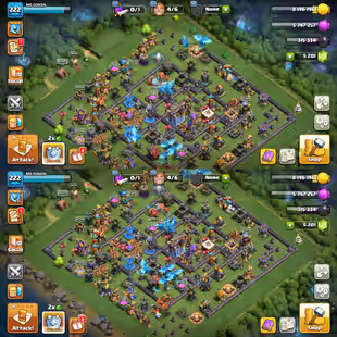 🔥TH-18 ALMOST MAX🔥XP-222! ALL 17X EPIC[5X MAX]! HEROES:-103-102-84-78-53-23! MAX WALLS! NICE DEFSNSE! FAST DELIVERY - Image 1