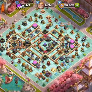 🔥Scenery Account🔥 Xp-213 || Th17 Semi || High Max Epic Equipment || Heroes 90-96-75-75-47-15 || 6 Builders || NC Avail - Image 1
