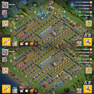 🔥TH-18 NEAR MAX🔥XP-230! 16X HIGH LVL EPIC EQUIPMENTS! HEROES:-67-110-95-57-55-4! ALMOST MAX DEFENSE! FAST DELIVERY - Image 1