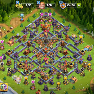 💫[ PREMIUM TH-17 ]💫SB-SN-FB-RS-EB [24] || LEVEL 16 WALLS || HEROS: 86-93-62-65-40-13 || FASTEST DELIVERY  - Image 1