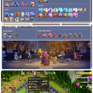 Max th 15 || 14 Heroes skins || Full of magic items || Good builder hall || V280 !! - Image 1