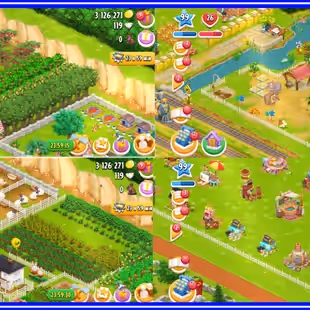 !!LEVEL 99!! 1800 BARN!! 1850 SILO!! EXTREMELY DECORATIONS!! PERFECT FOR COLLECTION!! 3 MILLIONS COINS!! TOWN HALL 12 - Image 2