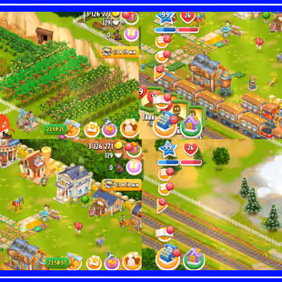 !!LEVEL 99!! 1800 BARN!! 1850 SILO!! EXTREMELY DECORATIONS!! PERFECT FOR COLLECTION!! 3 MILLIONS COINS!! TOWN HALL 12 - Image 1