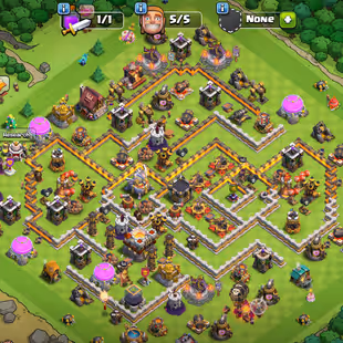 TH 11 ALMOST MAX - HERO 50-50-14-20- MANY MAGIC ITSEMS -HERO EQUPMENT - (106) - Image 1