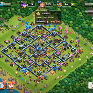 🔥TOWNHALL 13 💎 HEROES 75/75/50/50/25 [] GOOD EQUIP 22 [] INSTANT DELIVERY [] XP 161 [] iOS/Android - Image 1