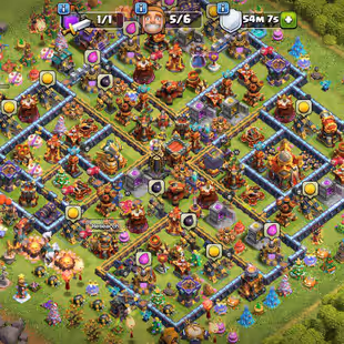 TH16 ||QUEEN MAX ||12140 GEMS ||| OLD OBSTACLES - Image 1
