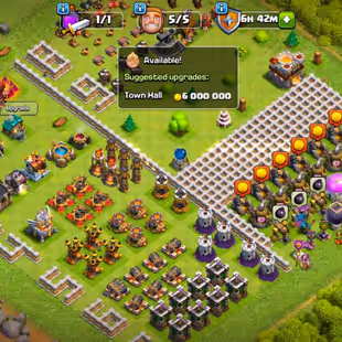 FULLY🔥 MAX TH-11🔥 [5EPIC-S.BALL-F.ARROW MAX] | HERO-50-50-30-20 | RENAME FREE | NOTHING LEFT FOE UPGRADE | LPW PRICE  - Image 1