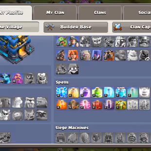 🎯 DONATION TH12 🎯 HERO SET 31-36-26-18  | STACKED MAGIC ITEMS  | FREE RENAME | QUICK DELIVERY  - Image 1