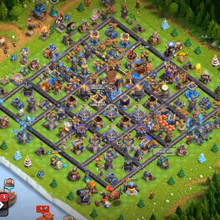 🔥TH 18 ALMOST MAX🔥60 PERCENT DISCOUNT SHOP-[ 8 EPIC EQUIPMENT MAX-HIGH TROPS-XP 199-NC FREE-DEFENSE MAX-BEST DEAL - Image 1
